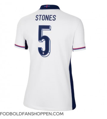 England John Stones #5 Hjemmebanetrøje Dame EM 2024 Kortærmet